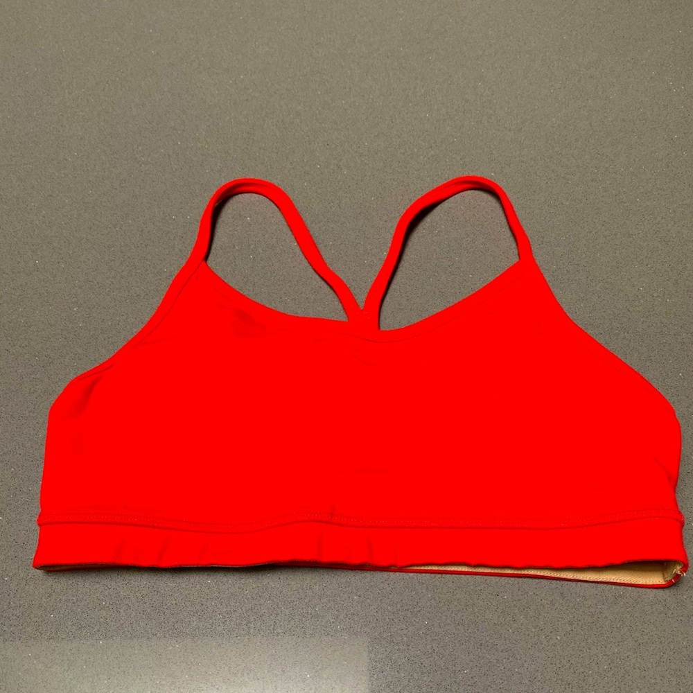 ORANGE LULULEMON BRA